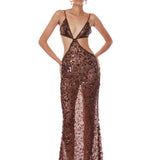 Amani Cutout Sequin Maxi Dress