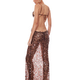 Amani Cutout Sequin Maxi Dress