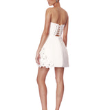 Estelle Strapless White Mini Dress