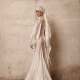 Ashanti Long Sleeve Organza Gown