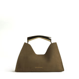 Poline Midi Bag in Cocoa Suede