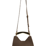 Poline Mini Bag in Cocoa Pebbled Leather