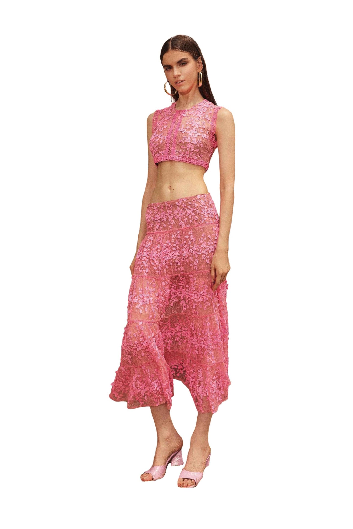 Megan Pink Two Piece Set