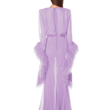 Geisha V-Neck Lilac Gown