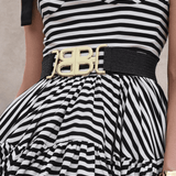 Raffia Black Belt