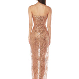 Giselle Gold Maxi Dress