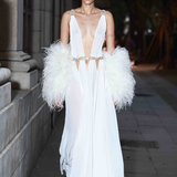 Zuri White Cutout Gown