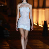 Fleur Blanc Mini Dress