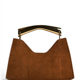 Poline Mini Bag in Cognac Suede