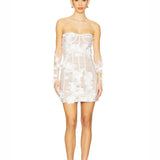Maraya Blanc Lace Gloves