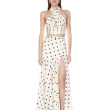 Cleopatra Blanc Polka Dot Set