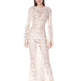 Mia Crochet Long Sleeve Maxi Dress