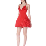 Emma Red Mini Dress - SAMPLE