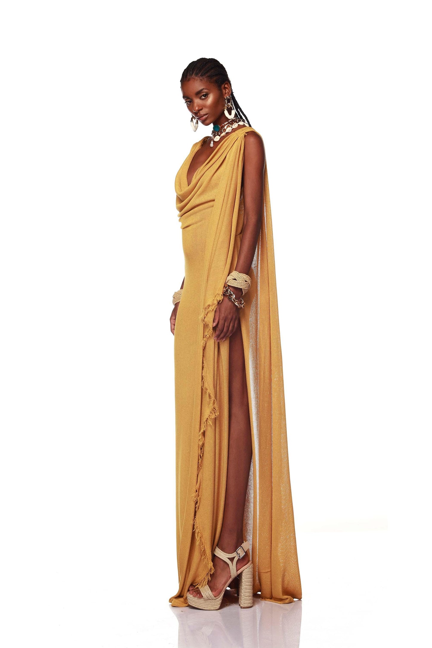 Kahlia Mustard Gown - Pre Order