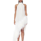 Madeline Halterneck White Gown