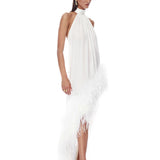 Madeline Halterneck White Gown
