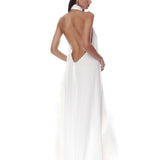 Madeline Halterneck White Gown