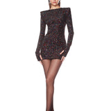 Sloanne Rhinestone Mini Dress