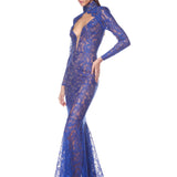 Lyra V-Neck Long Sleeve Maxi Dress - SAMPLE