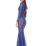 Lyra V-Neck Long Sleeve Maxi Dress - SAMPLE