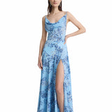 Leo Blue Poppy Gown - Sample
