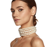 5 Strand Pearl Choker