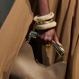 Poline Mini Bag in Cocoa Pebbled Leather