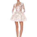 Anastasia Floral Long Sleeve Mini Dress