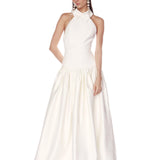 Arlo Halterneck White Gown
