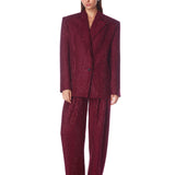 Blake Burgundy Rhinestone Blazer