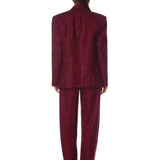 Blake Burgundy Rhinestone Blazer