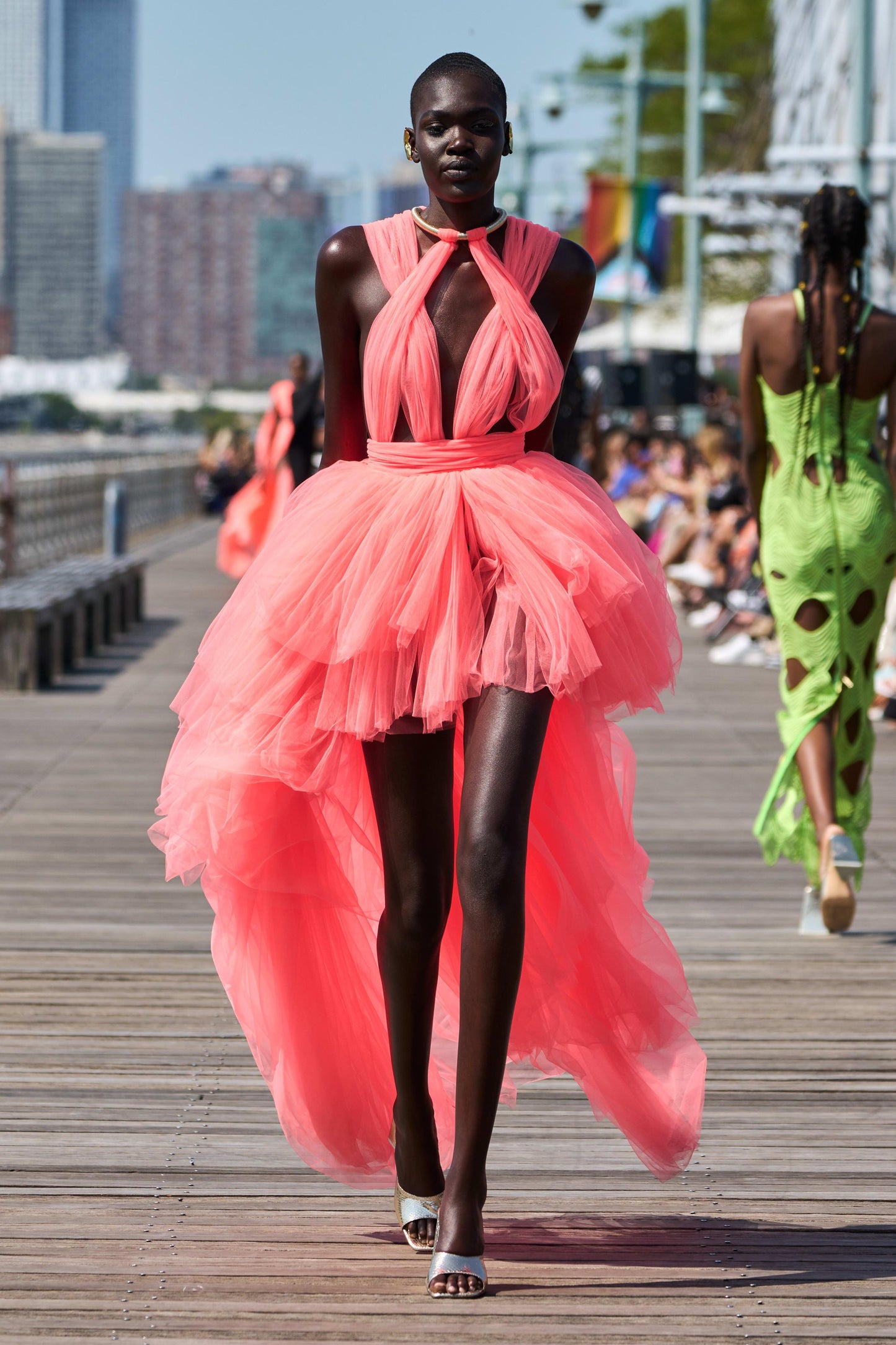 Taraji High Low Pink Gown