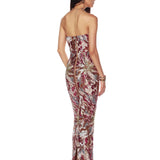 Dahlia Fuchsia Multi Maxi Dress