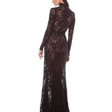 Eleanor Black Lace Gown