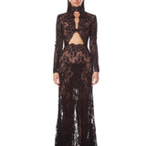 Eleanor Black Lace Gown