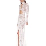 Eleanor White Lace Gown