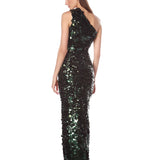 Farah Emerald One Shoulder Maxi Dress - SAMPLE