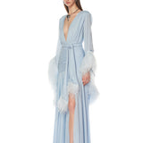 Geisha Powder Blue Maxi Dress