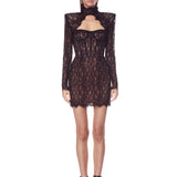 Lyra Black Mini Dress