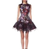 Mia Purple Multi Mini Dress