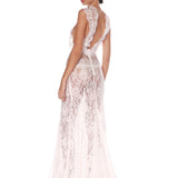 Naia Blanc Lace Gown