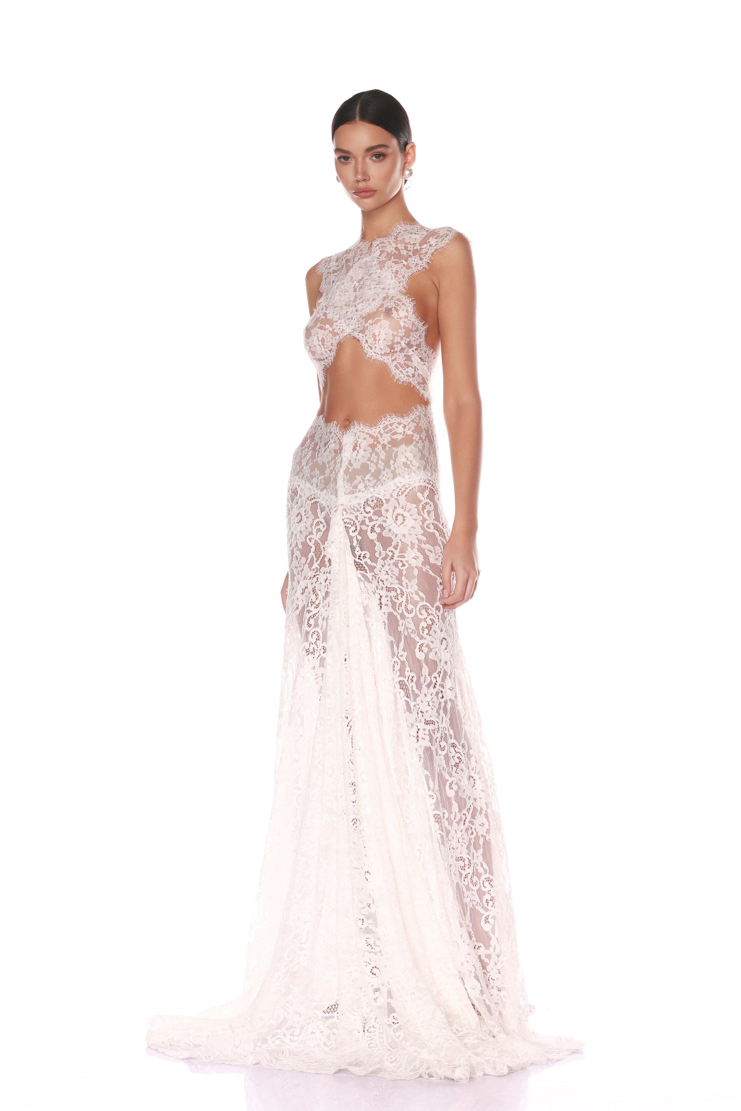 Naia Blanc Lace Gown