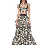 Quinn Palm Green Skirt