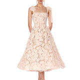 Sabrina White Midi Dress
