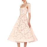 Sabrina White Midi Dress