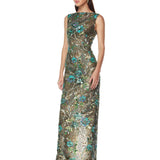 Violet Teal Maxi Dress
