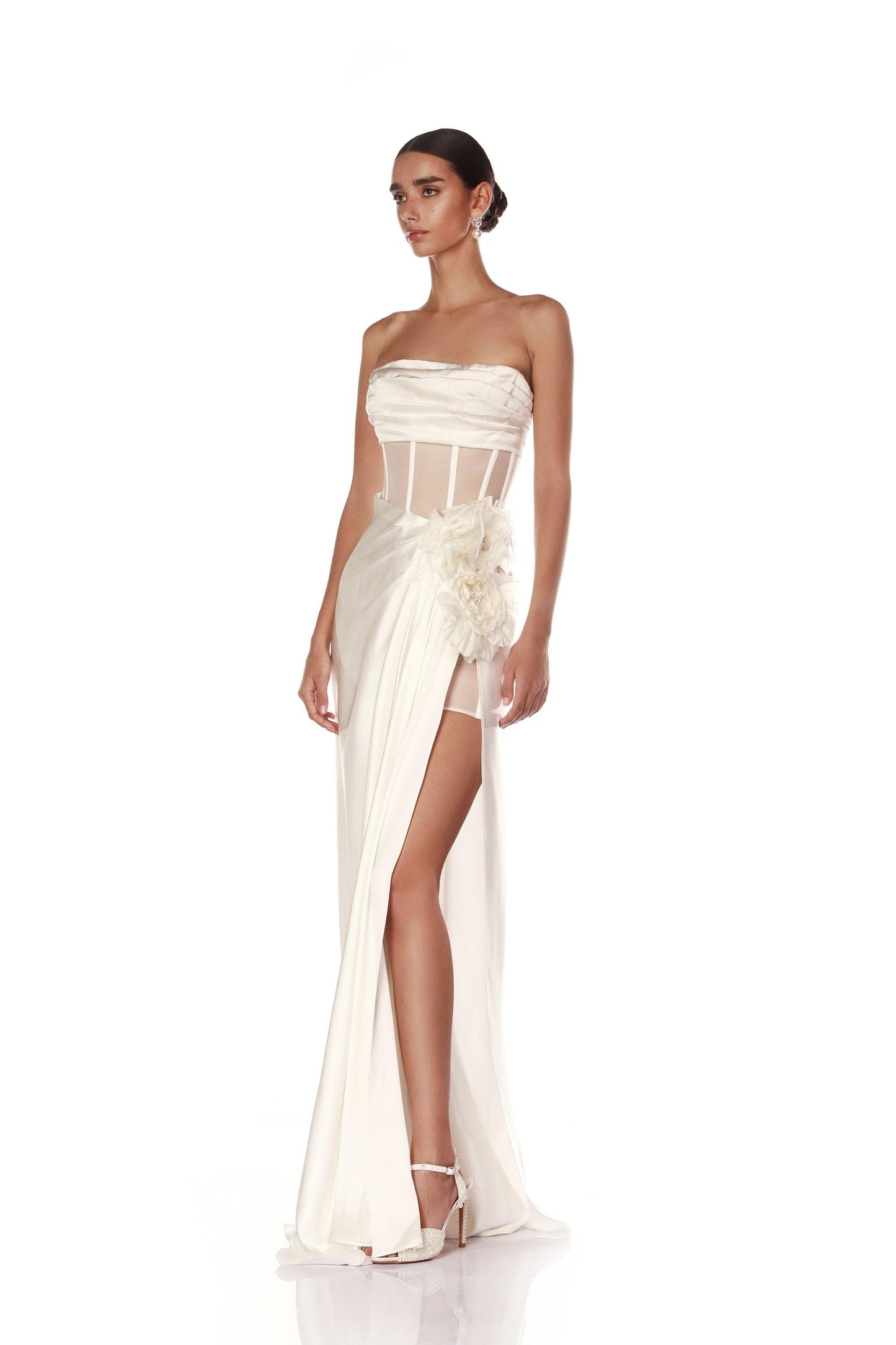 Cora Strapless Blanc Dress - Pre Order