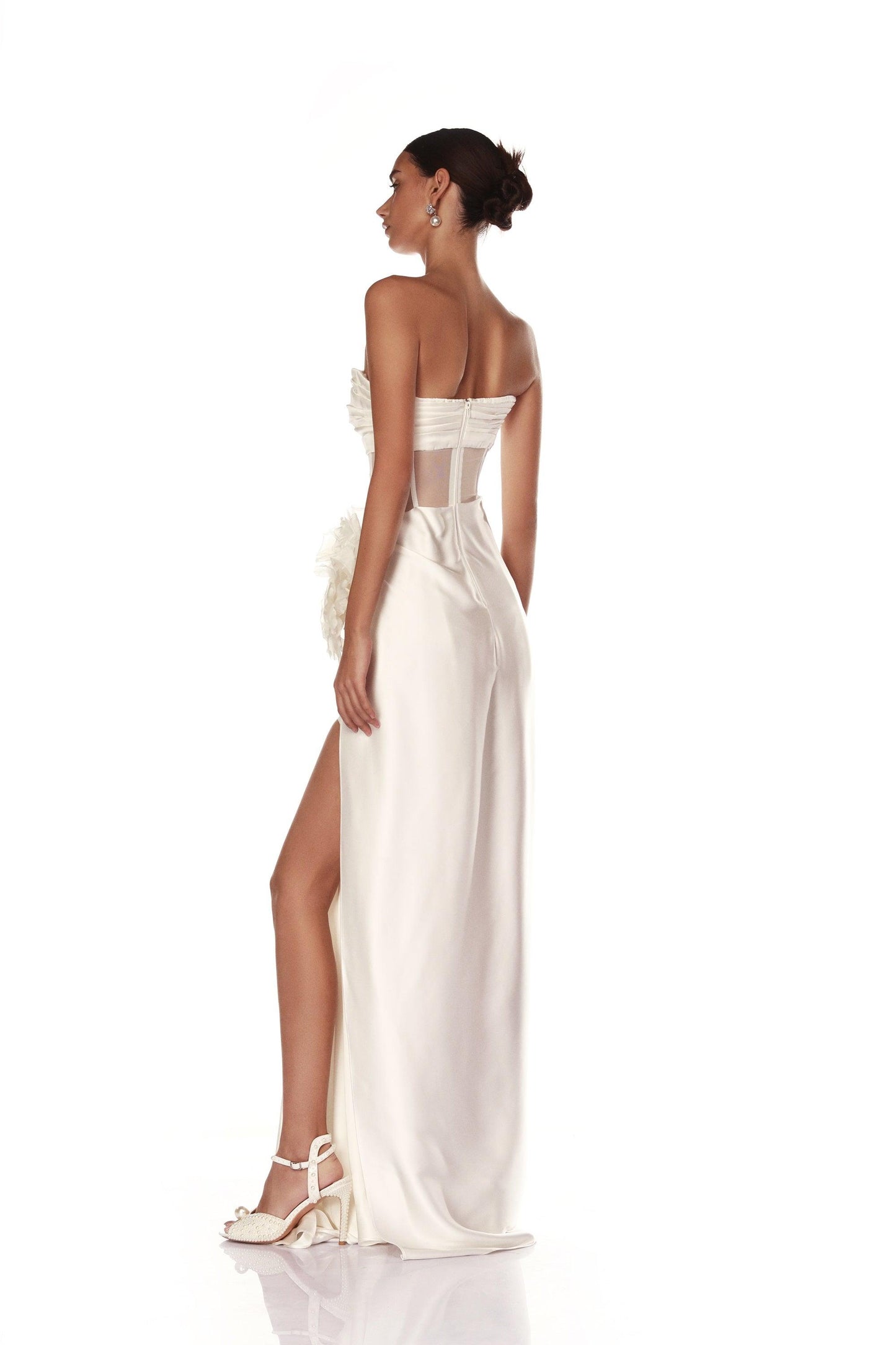 Cora Strapless Blanc Dress - Pre Order