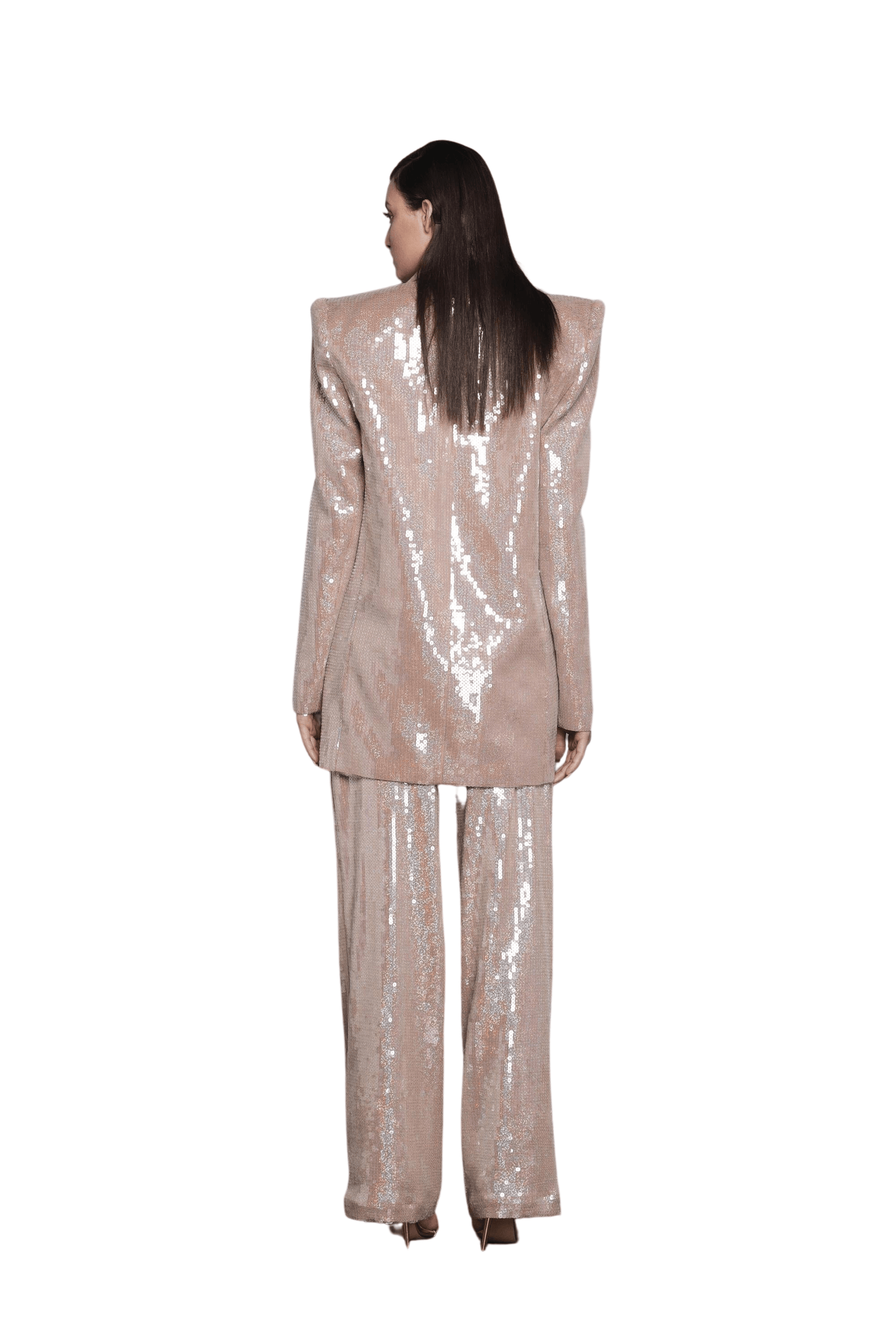 Capri Nude Sequin Blazer