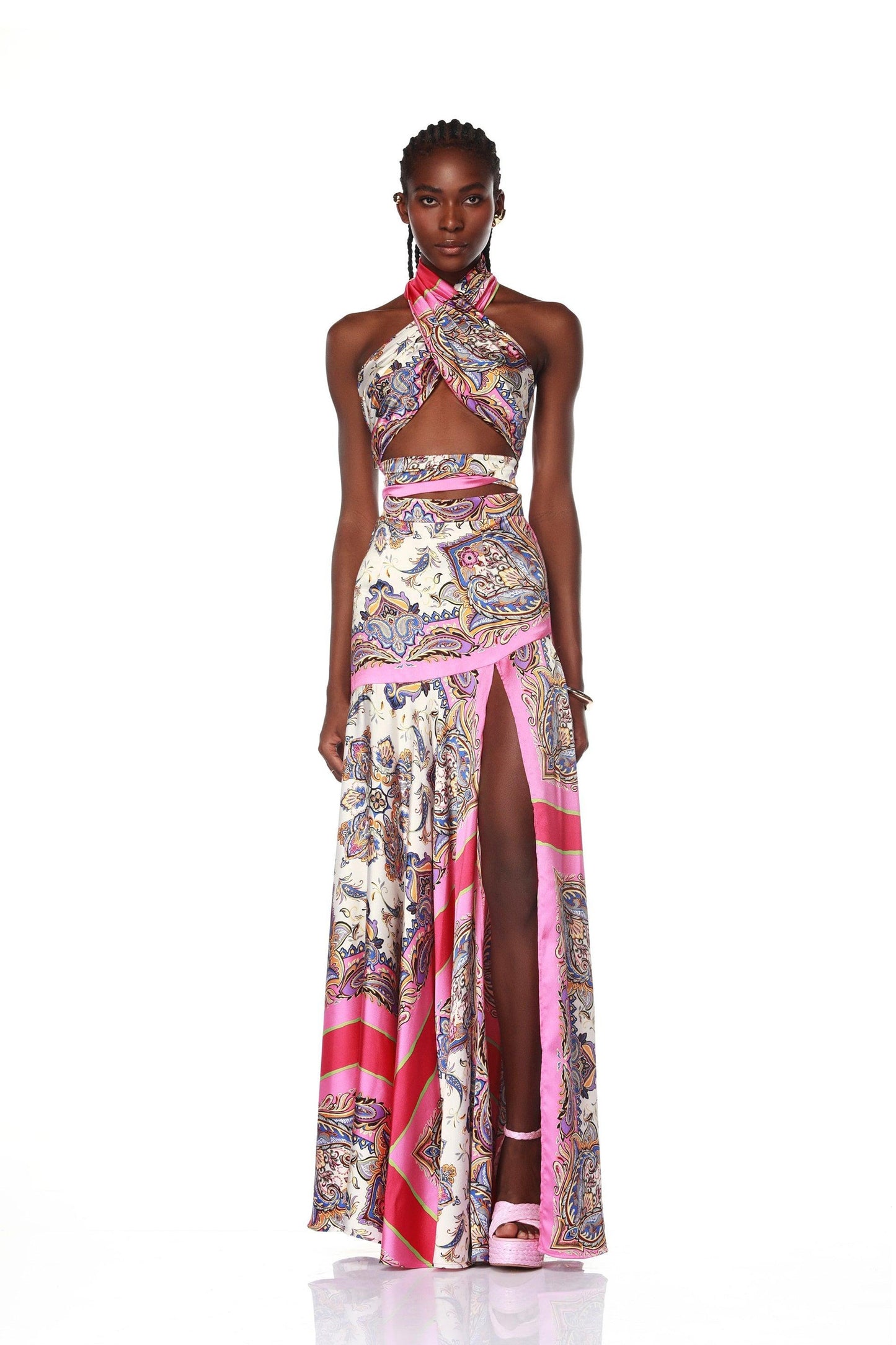 Cleopatra Pink Multi Skirt - Pre Order